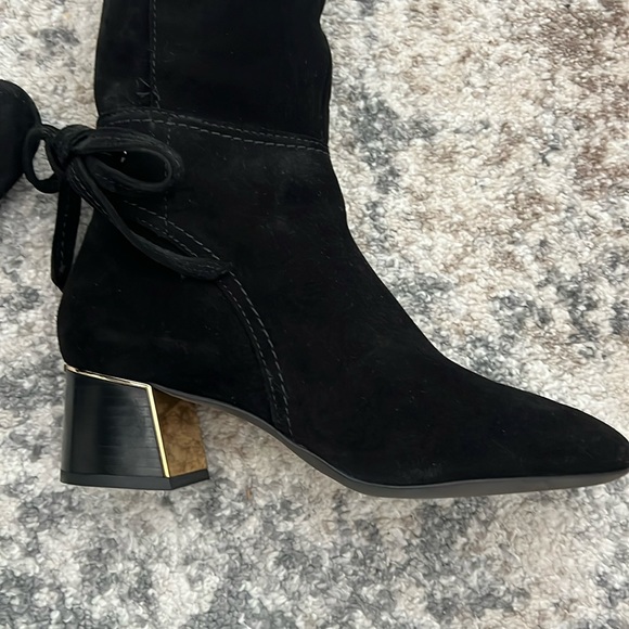 Brand new Tory Burch black suede thigh high boots - Picture 4 of 11